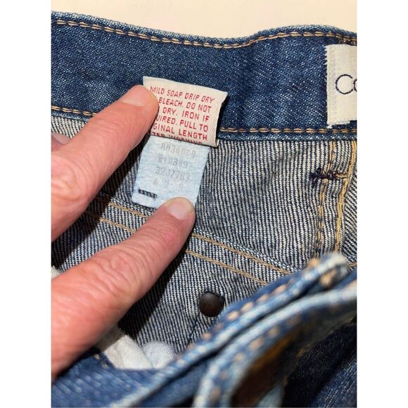 Vintage 80s Calvin Klein Women's High Waist Tapered Leg Jeans Medium Blue size 9 - Picture 6 of 9